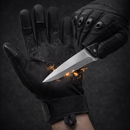 TitanQuard  Tactical Gloves Reinforced Brass-knuckle Protection, Cut-proof Grip