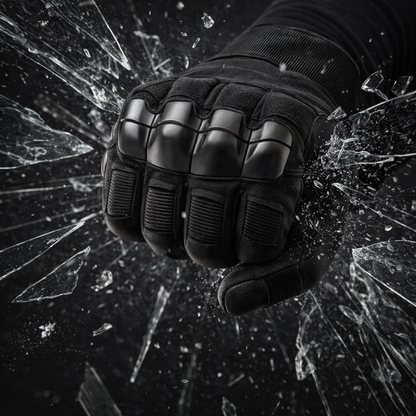 TitanQuard  Tactical Gloves Reinforced Brass-knuckle Protection, Cut-proof Grip