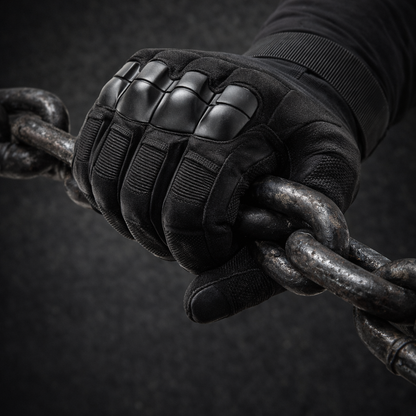 TitanQuard  Tactical Gloves Reinforced Brass-knuckle Protection, Cut-proof Grip